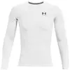 Image de T-shirt Under Armour HeatGear Comp manche longue blanc - XXL