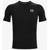Image de T-shirt Under Armour HeatGear Compression manche courte noir blanc - XXL