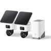 Image de Caméra de surveillance - EUFY SECURITY - eufyCam S4 T8172 - Bullet-PTZ triple objectif - 4K 130° & suivi 50 m - Panneau solaire 5 5W