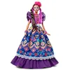 Image de Poupée Barbie - Barbie - Dia De Muertos 2022 - Édition Spéciale - Robe Violet Royal - Détails Floraux