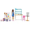 Image de Barbie Bien-etre Coffret Atelier D'art Créer Et Se Détendre, Avec Poupée, Pâte A Modeler Et Accessoires, Hcm85