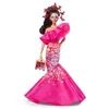 Image de Poupée - BARBIE - Daa De Muertos 2023 - Coffret avec socle - Certificat dauthenticité - Rose