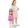 Image de Barbie Très grande poupée blonde 71 cm robe rose irisée Barbie Fashionista A Partir De 3 Ans HJY02