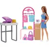 Image de Barbie-Coffret Boutique Créations avec poupée et accessoires de mode HKT78
