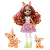 Image de Enchantimals - Poupées Bêtes Citadines de la famille Finch Renard Fennec - Mini Poupée - ENCHANTIMALS - HNT60 - POUPEE ENCHANTIMALS