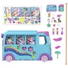 Image de Playset miniature - MATTEL - Polly Pocket Pet Mobile Adventure Playset - Multicolore - 20 pièces - Plastique