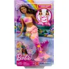 Image de Barbie Sirène Fleurs Magiques Brune MATTEL
