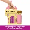 Image de Coffret de jeu - DISNEY PRINCESSES - JDP54 - Château de Belle - Format nomade empilable - Mini-poupée incluse - 9 éléments de jeu