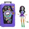 Image de Coffret de poupée - MONSTER HIGH - Jinafire Long - 19 surprises - Poupée articulée - Accessoires de voyage