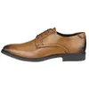 Image de Derby ECCO Melbourne cuir marron homme - élégant confortable semelle PU GORE-TEX
