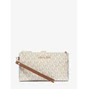 Image de Portefeuille - Pochette pour smartphone Michael Kors Jet Set Travel avec logo signature - Vanille