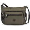 Image de kipling Sac à épaule bandoulière vert pour femme - Basic Eyes Wide Open Gabbie S Small Crossbody S Green Moss 119944