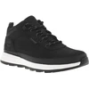 Image de Timberland - Sneakers Timberland En Cuir Noires Et à Lacets Ronds - Noires 40