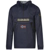 Image de Napapijri - Coupe-vent à Capuche Coupe Regular Fit Napapijri Bleu Marine à Col Zippé - Marine L