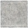 Image de Tapis Bohémien en Laine Blanc/Gris 122 x 122 cm