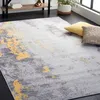 Image de Tapis de la Collection Tacoma - Moderne du Milieu du Siècle - Gris et Or - 200 x 300 cm