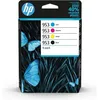 Image de HP 953 Pack de 4 cartouches dencre noire cyan jaune et magenta authentiques (6ZC69AE) pour HP OfficeJet Pro 7700/8200/8700