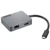 Image de Hub Usb Lenovo Hub Usb C 4 En 1 Vers Usb A Rj45 Vga Hdmi