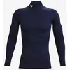 Image de T-shirt Under Armour ColdGear Compression Mock manche longue bleu marine - XL