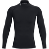 Image de T-shirt manches longues et col montant Under Armour HeatGear® Noir 1369606-001