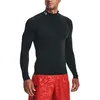Image de T-shirt homme Under Armour Heatgear Mock Noir - Technologie anti-transpiration