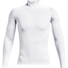 Image de T-shirt manches longues et col montant Under Armour HeatGear® Blanc XL 1369606-100