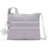 Image de kipling Sac à épaule bandoulière lilas blanc pour femme - Basic Eyes Wide Open Alvar Medium Shoulderbag Tender Grey 255314