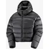 Image de Veste à capuche Salomon Outline Novelty Crop Down noir femme - S