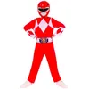 Image de Déguisement - RUBIES - Power Ranger rouge classique - Polyester - Combinaison et demi masque - Licence officielle
