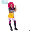 Image de Costume de guerrière K-Pop pour filles - RUBIES - Mira - Multicolore - Haut jupe et leggings - Accessoires en feutrine