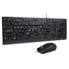 Image de Lenovo Essential Wired Combo - ensemble clavier et souris - AZERTY - Francais - noir Peripherique d'entree