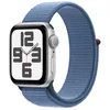 Image de Apple Watch SE (GPS) - 2e gÃ©nÃ©ration - 40 mm - aluminium argentÃ© - Montre connectÃ©e avec bracelet sport - textile - bleu hiver - taille du poignet : 130-200 mm - 32 Go - Wi-Fi, Bluetooth - 26.4 g en occasion ou reconditionné