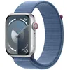 Image de Apple Watch Series 9 GPS + Cellular - Aluminium Argent - Boucle Sport Bleu - 45 mm