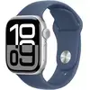 Image de Watch Series 10 Gps 42mm Boîtier Silver Aluminium Bracelet Denim Sport Band M/l