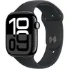 Image de Apple Watch Series 10 OLED 46 mm boîtier noir / bracelet sport noir (MWWR3QF/A) APPLE