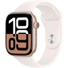 Image de Apple Watch Series 10 GPS - Aluminium Rose Or - Bracelet Sport Rose Tendre - 46 mm - Taille M/L