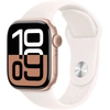 Image de Apple Watch Series 10 GPS + Cellular - Aluminium Rose Or - Bracelet Sport Rose Tendre - 42 mm - Taille S/M