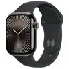 Image de Apple Watch Series 10 Gps + Cellular 42mm Boîtier En Titane Ardoise Avec Bracelet Sport Noir S M
