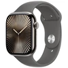 Image de Apple Watch Series 10 Gps + Cellular 46mm Boîtier En Titane Naturel Avec Bracelet Sport Gris Minéral M L