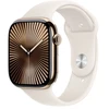 Image de Apple Watch Series 10 Gps + Cellular 46mm Boîtier En Titane Or Avec Bracelet Sport Lumière Stellaire M L