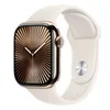 Image de Apple Watch Series 10 (GPS + Cellular) - titane dore - montre intelligente avec bande sport - droit - 64 Go