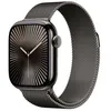 Image de Apple Watch Series 10 (GPS + Cellular) - 42 mm - ardoise titane - Montre connectÃ©e avec bracelet milanaise - maille en acier inox - ardoise - taille du poignet : 130-180 mm - 64 Go - LTE, Wi-Fi 4, UWB, Bluetooth - 4G - 34.4 g en occasion ou reconditionné