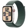 Image de Apple Watch Se Gps + Cellular 44 Mm Boîtier En Aluminium Lumière Stellaire Avec Boucle Sport Vert Lacustre Version 2024