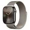 Image de Apple Watch Series 10 Gps + Cellular 46mm Boîtier En Titane Naturel Avec Bracelet Milanais Naturel S M