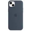 Image de Coque En Silicone Avec Magsafe Pour Apple Iphone 14 Plus Bleu Orage
