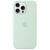 Image de Coque En Silicone Compatible Magsafe Aquamarine Pour Iphone 16 Pro Max