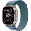 Image de Apple Watch Ultra 3 GPS + Cellular - 49mm - Boîtier Natural Titanium - Bracelet Light Blue Alpine Loop - Medium