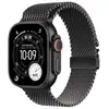 Image de Apple watch ultra 3 apple 49 mm titane noir gps + cellular bracelet milanais titane small