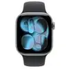 Image de Apple watch apple watch series 11 gps 42mm boitier en aluminium gris sidéral avec bracelet sport noir m l