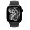 Image de Apple watch apple watch series 11 gps + cellular 42mm boitier en aluminium noir de jais avec bracelet sport noir s m